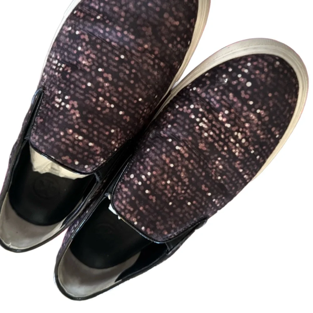 TORY BURCH Designer Multi-color Casual Slip-On Tennis Shoes/ Sneakers Size 8.5 - Picture 14 of 14